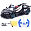 Policijos automobilis su nuotolinio valdymo pulteliu