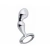 Prostatos masažuoklis ir analinis dildo, sidabrinis