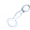 Prostatos masažuoklis stiklinis dildo Curved Glass Crystal
