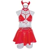 Seksualaus apatinio trikotažo komplektas Sexy Devil, raudona L