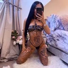 Seksualaus bondage odinio apatinio trikotažo komplektas