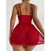 Seksualus bodis Luxury Butterfly, raudonas