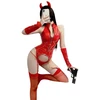 Seksualus moteriškas kostiumas Devil, raudonas