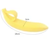 Silikoninis bananų masažuoklis, geltonas