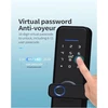 Smart durų spyna su rankena S-Link, juoda