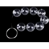 Stikliniai analiniai makšties rutuliniai karoliukai Anal Glass Beads, 1.8 cm