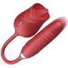 Teleskopinis vibratorius 2in1, raudonas