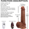 Tikroviškas dildo su nuotolinio valdymo pulteliu