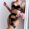 Trijų dalių apatinio trikotažo komplektas Leather Diva