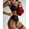 Trijų dalių apatinio trikotažo komplektas Tempting Lace