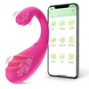 Vibratoriai valdomi nuotoliniu būdu APP Control, rožinis