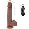 Vibratorius varpos su nuotolinio valdymo pulteliu Stretching Dildo