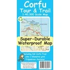 KNYGA Bookshop Brawn David Corfu Tour &amp; Trail Super-Durable Map