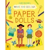 KNYGA Clare Beaton Make &amp; Colour Paper Dolls, 60 Cut-Outs to Colour and Free Stencils