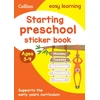 KNYGA Collins Easy Learning Starting preschool Sticker Book Ages 3-4