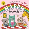 KNYGA Coxhead Emily Happy Friends: A Cute and Cosy Colouring Book: Enjoy HOURS of holiday fun - perfect for kids, teens and adults, with wholesome scenes, cute animal friends, bold and easy designs to relax with