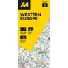 KNYGA folded AA Road Map Western Europe