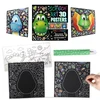 KNYGA Bookshop Igloo Scratch Art 3D Posters: T-Rex &amp; Friends