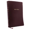 KNYGA Nelson Thomas KJV Holy Bible: Super Giant Print with 43,000 Cross References, Burgundy Leather-look, Raudona Letter, Comfort Print: King James Version