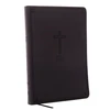 KNYGA Nelson Thomas NKJV, Value Thinline Bible, Large Print, Charcoal Leathersoft, Raudona Letter, Comfort Print: Holy Bible, New King James Version