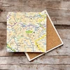 KNYGA Bookshop OS Map Ceramic Single Coaster - Yorkshire Dales National Park