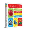KNYGA Wonder House Books My First 4 In 1 Alphabet Numbers Colours Shapes