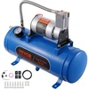 12V oro kompresoriaus rinkinys su 6 L bakeliu. garso signalams. slėgis 90-120 PSI