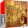 138 LED girlianda Užuolaida - Krioklys žvaigždės USB