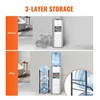 3 lentynų vandens butelių (19 l) stovas, vienos eilės, 3 buteliams V02