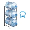 3 lentynų vandens butelių (19 l) stovas, vienos eilės, 3 buteliams V02