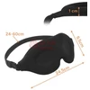 3D miego kaukė unisex juoda