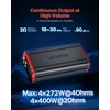 4 kanalų automobilinis stiprintuvas D klasės. iki 4x272 W (4 Ω) / 4x400 W (2 Ω). 14.4 V