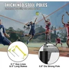 4 krypčių tinklinio/badmintono tinklas su reguliuojamu aukščiu. kilnojamas