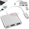 Adapteris 3in1 USB3.0 TYPE-C HDMI 4K