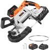 Akumuliatorinis kompaktiškas juostinis pjūklas 20V gylis 127 mm
