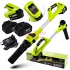 Akumuliatorinis lapų pūstuvas Boxer BX111 800 m³/h su 2 akumuliatoriais