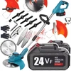 Akumuliatorinis trimeris su priedais BOXER BX143 + 2 akumuliatoriai