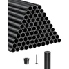 Aliumininiai laiptų baliustrai. apvalūs metaliniai atsparūs drėgmei turėklai. matinės juodos spalvos. 19 x 660 mm. 101 vnt.