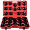 Alyvos filtrų raktų rinkinys. 30 vnt.. 3/8'' galvutė. plieno. su lagaminėliu
