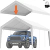 Atsarginė automobilio pastogės danga 304.8x609.6 cm. vandeniui ir UV spinduliams atspari. su elastinėmis kilpelėmis. balta