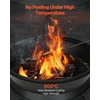 Atspari aukštai temperatūrai kaminų krosnelė (chiminea) 559 mm. rutulio formos geležinis kaminas barbekiu ir šildymui