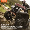 ATV/UTV elektrinė gervė 1588 kg. 12 V. sintetinis lynas. laidinis pultas