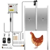 Automatinės vištidės durų atidarymo sistema 12V. 30x30 cm. su šviesos jutikliu ir 2 pultais