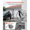 Automatinis plovimo mašinos žarnos ritinys 19.8 m x 6.4 mm. iki 3200 PSI. plieno