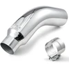 Automobilinis duslintuvo vožtuvas. įėjimas 101.6 mm. išėjimas 152 mm. chromuotas