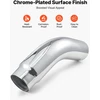 Automobilinis išmetimo vamzdis su lankstu. įėjimas 127 mm. išėjimas 152 mm. chromuotas