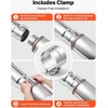 Automobilinis išmetimo vamzdis su lankstu. įėjimas 127 mm. išėjimas 152 mm. chromuotas