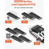 Automobilio pakėlimo rampos. 65 mm aukščio. 4 vnt.. keliamoji galia 9072 kg kiekvienai. juodos
