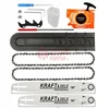 Benzininis grandininis pjūklas KRAFT&DELE KD10613 59 AG (44 kW) 2in1 16"+18"