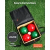 Bočia (bocce) žaidimo rinkinys. 107 mm. 8 kamuoliukai. krepšys ir matavimo virvė. 2-8 žaidėjams